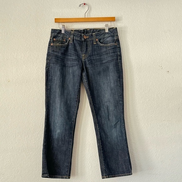 Lucky Brand Lola Ankle Crop Flare Vintage Denim Jeans 90’s Y2K - Picture 1 of 8